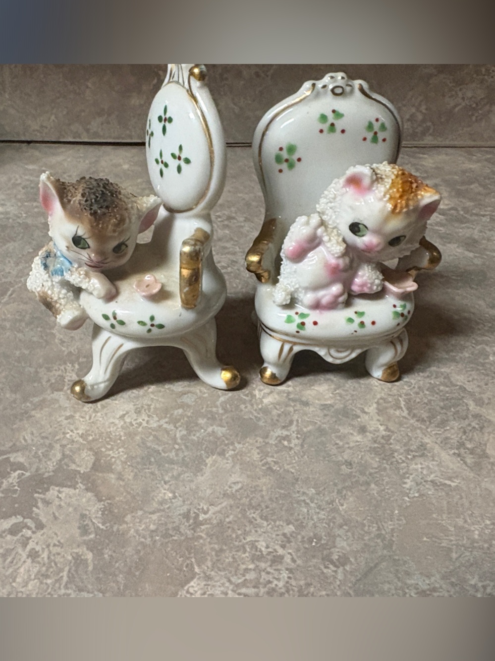 1950's MCM sugar glazed kitten Accents JAPAN